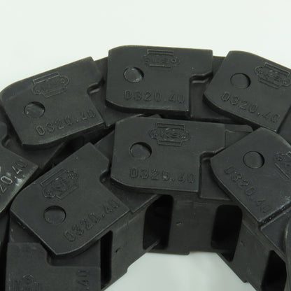 Okso 0320.40 32" & 28-1/2" Long Cable Carrier Energy Chain 18mm x 24mm ID Lot/2