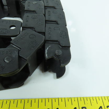 Okso 0320.40 32" & 28-1/2" Long Cable Carrier Energy Chain 18mm x 24mm ID Lot/2