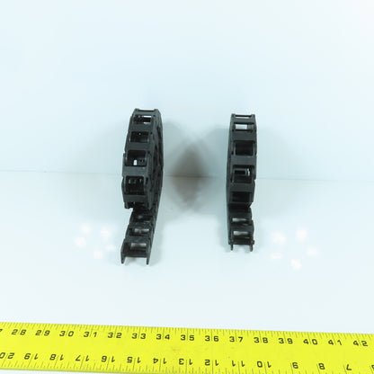 Okso 0320.40 32" & 28-1/2" Long Cable Carrier Energy Chain 18mm x 24mm ID Lot/2