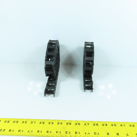 Okso 0320.40 32" & 28-1/2" Long Cable Carrier Energy Chain 18mm x 24mm ID Lot/2