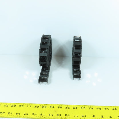 Okso 0320.40 32" & 28-1/2" Long Cable Carrier Energy Chain 18mm x 24mm ID Lot/2