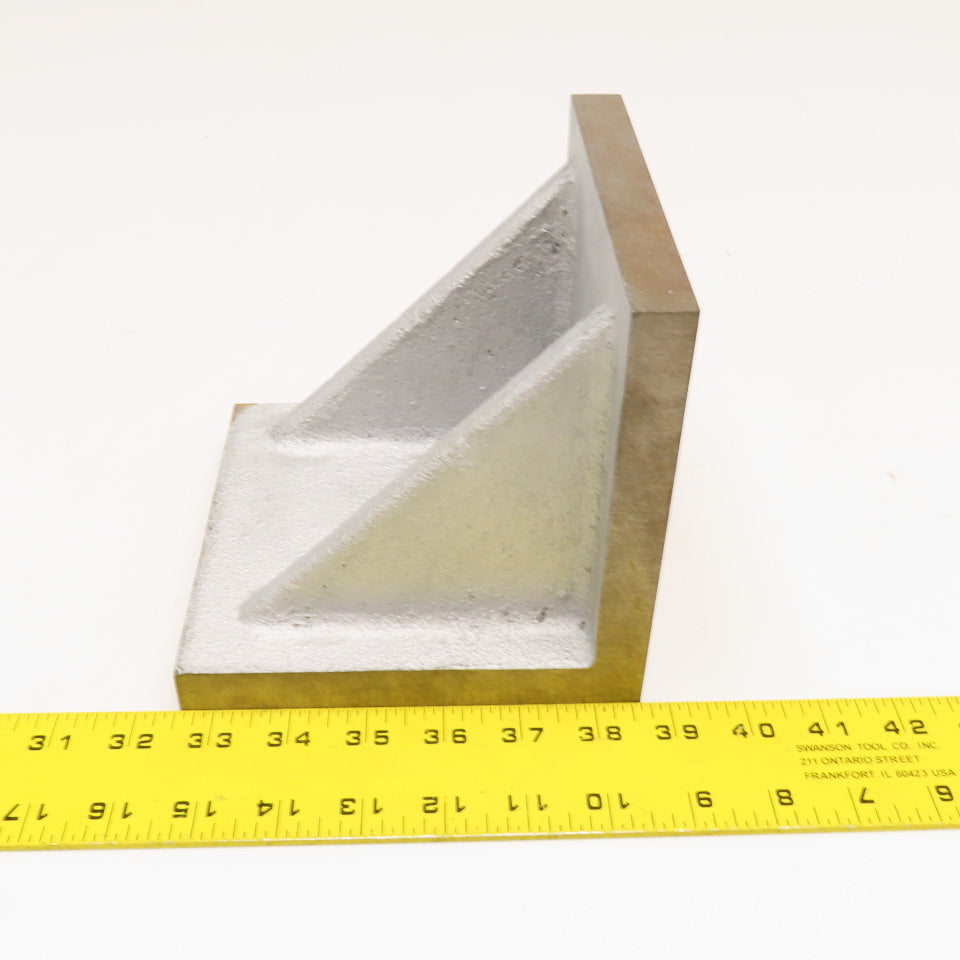 6" x 6" x 6" Wide Cast Iron Milled Finish Set Up Angle Plate Block 3/4" Thick
