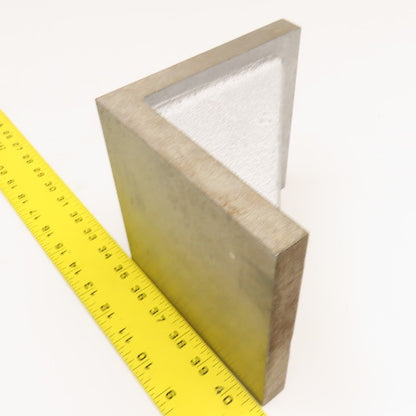 6" x 6" x 6" Wide Cast Iron Milled Finish Set Up Angle Plate Block 3/4" Thick