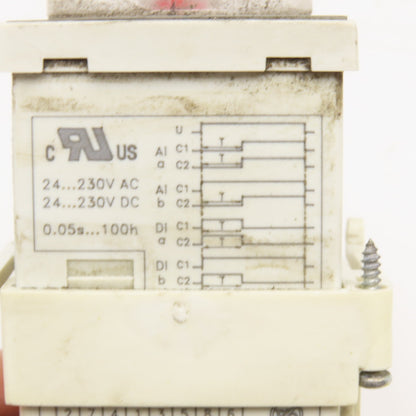 Finder Type 88.12 24-230V Socket Mount Timing Relay 0.05s-100h