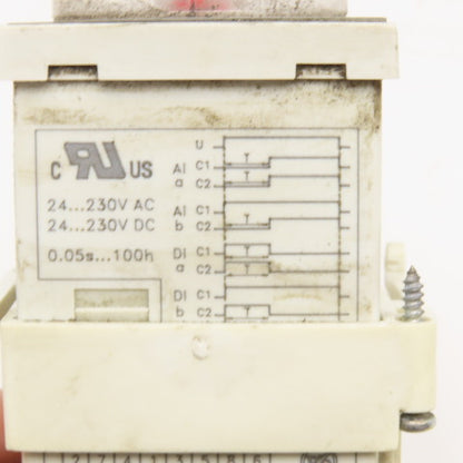 Finder Type 88.12 24-230V Socket Mount Timing Relay 0.05s-100h
