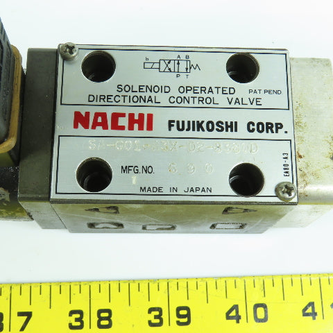 Nachi SA-G01-A3X-D2-8380D 2/4 Way Hydraulic Solenoid Control Valve