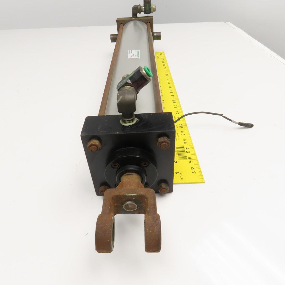 Numatics T2AR-20A1D-DAA2 4" Bore 20" Stroke Trunnion Air Cylinder Actuator