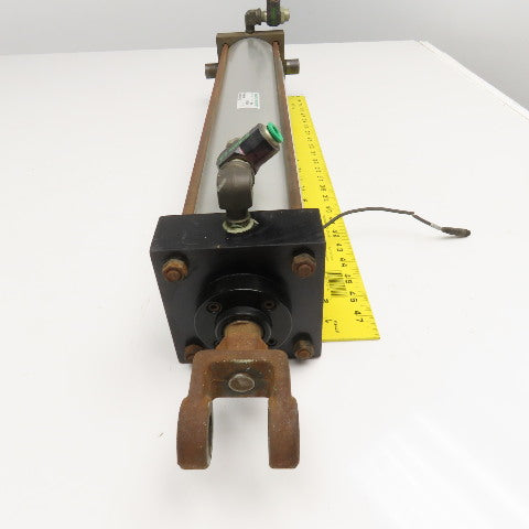 Numatics T2AR-20A1D-DAA2 4" Bore 20" Stroke Trunnion Air Cylinder Actuator