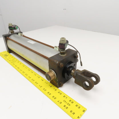 Numatics T1AR-14A1E-DAA2 4" Bore 14" Stroke Trunnion Air Cylinder Actuator