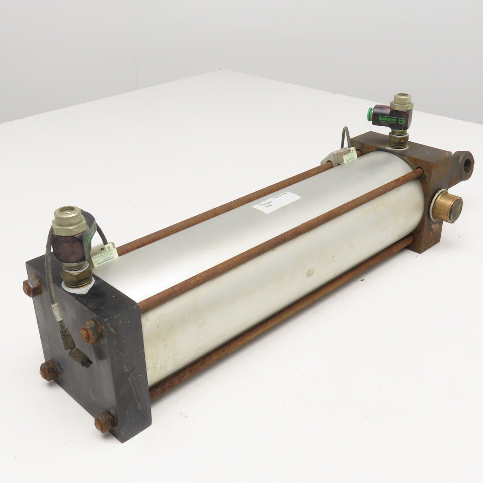 Numatics T1AR-14A1E-DAA2 4" Bore 14" Stroke Trunnion Air Cylinder Actuator