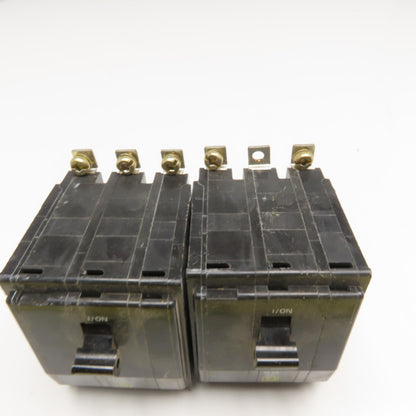 Square D DW-8595 20A HACR Q0B Circuit Breaker 3 Pole 240V Lot Of 2