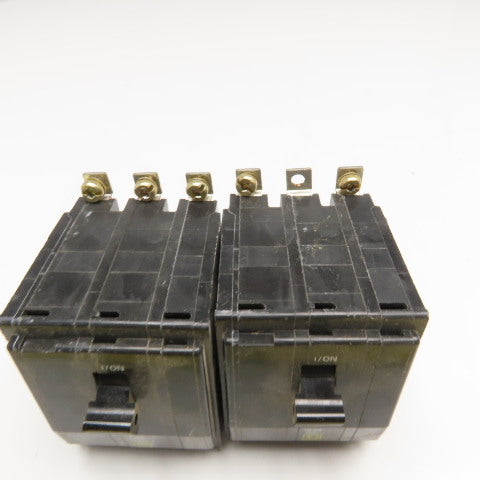 Square D DW-8595 20A HACR Q0B Circuit Breaker 3 Pole 240V Lot Of 2