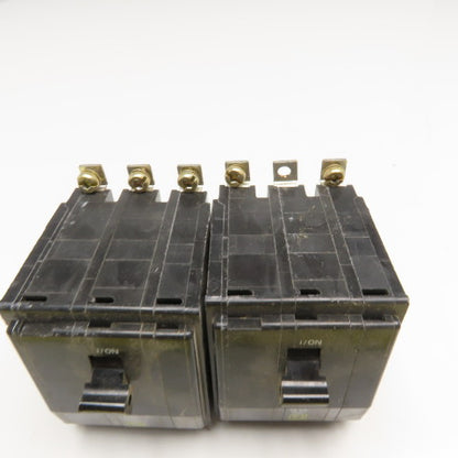 Square D DW-8595 20A HACR Q0B Circuit Breaker 3 Pole 240V Lot Of 2