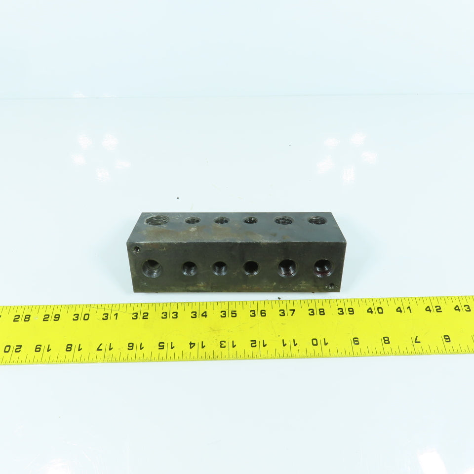 6-Port 90° Degree Steel Coolant Oil Connector Elbow 1/2", 3/8", 1/4" NPT