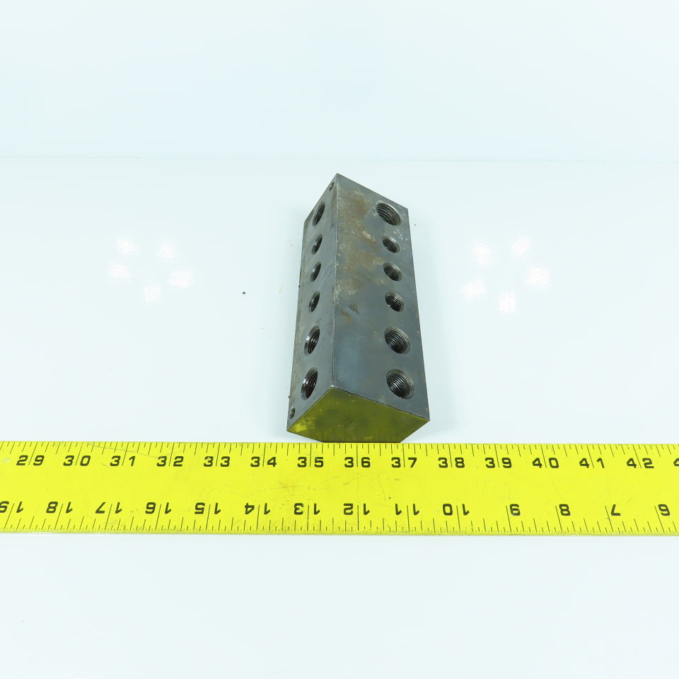 6-Port 90° Degree Steel Coolant Oil Connector Elbow 1/2", 3/8", 1/4" NPT
