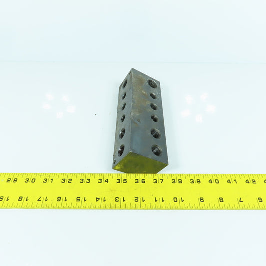 6-Port 90° Degree Steel Coolant Oil Connector Elbow 1/2", 3/8", 1/4" NPT