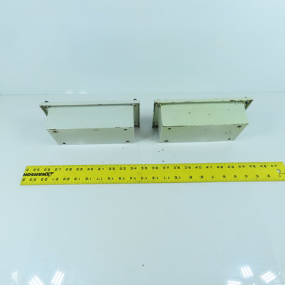 7-3/4" x 3-1/2 x 2-1/2" Electrical Junction Box With Screw-On Cover Lot Of 2
