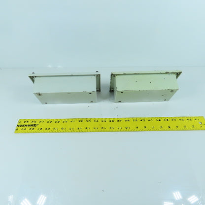 7-3/4" x 3-1/2 x 2-1/2" Electrical Junction Box With Screw-On Cover Lot Of 2
