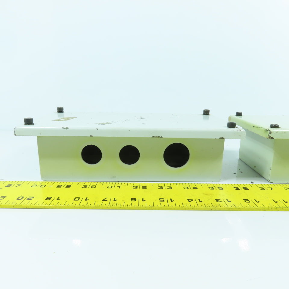 7-3/4" x 3-1/2 x 2-1/2" Electrical Junction Box With Screw-On Cover Lot Of 2