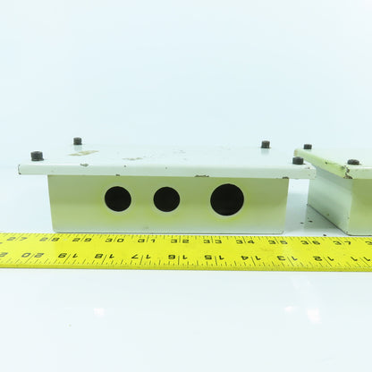 7-3/4" x 3-1/2 x 2-1/2" Electrical Junction Box With Screw-On Cover Lot Of 2