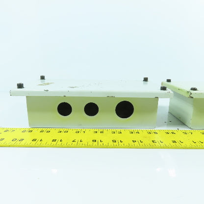 7-3/4" x 3-1/2 x 2-1/2" Electrical Junction Box With Screw-On Cover Lot Of 2