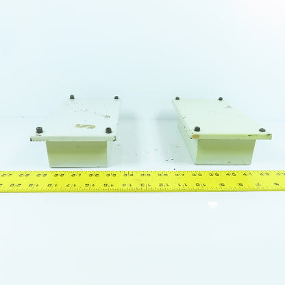 7-3/4" x 3-1/2 x 2-1/2" Electrical Junction Box With Screw-On Cover Lot Of 2