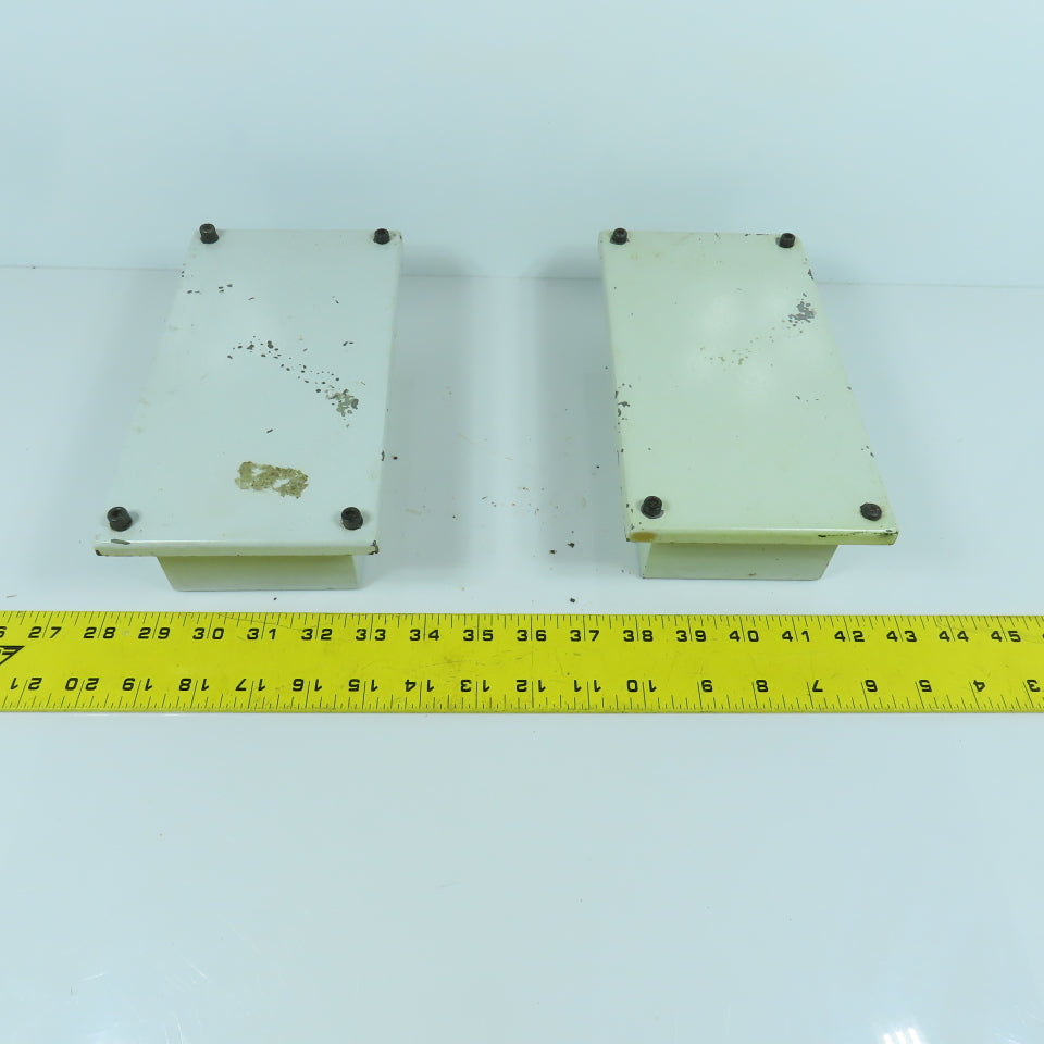7-3/4" x 3-1/2 x 2-1/2" Electrical Junction Box With Screw-On Cover Lot Of 2