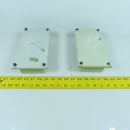 7-3/4" x 3-1/2 x 2-1/2" Electrical Junction Box With Screw-On Cover Lot Of 2
