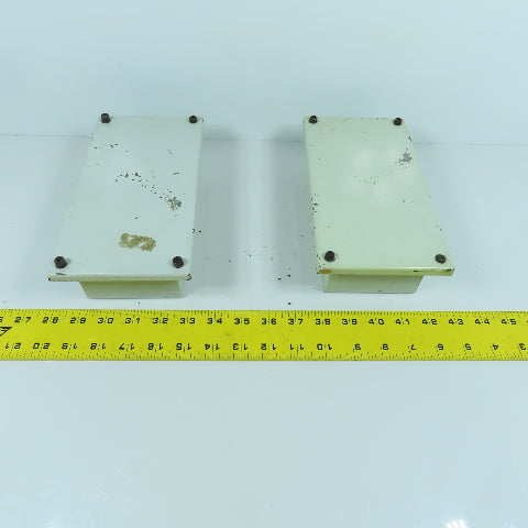 7-3/4" x 3-1/2 x 2-1/2" Electrical Junction Box With Screw-On Cover Lot Of 2