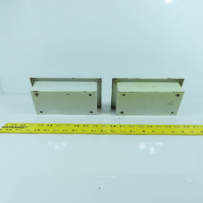 7-3/4" x 3-1/2 x 2-1/2" Electrical Junction Box With Screw-On Cover Lot Of 2