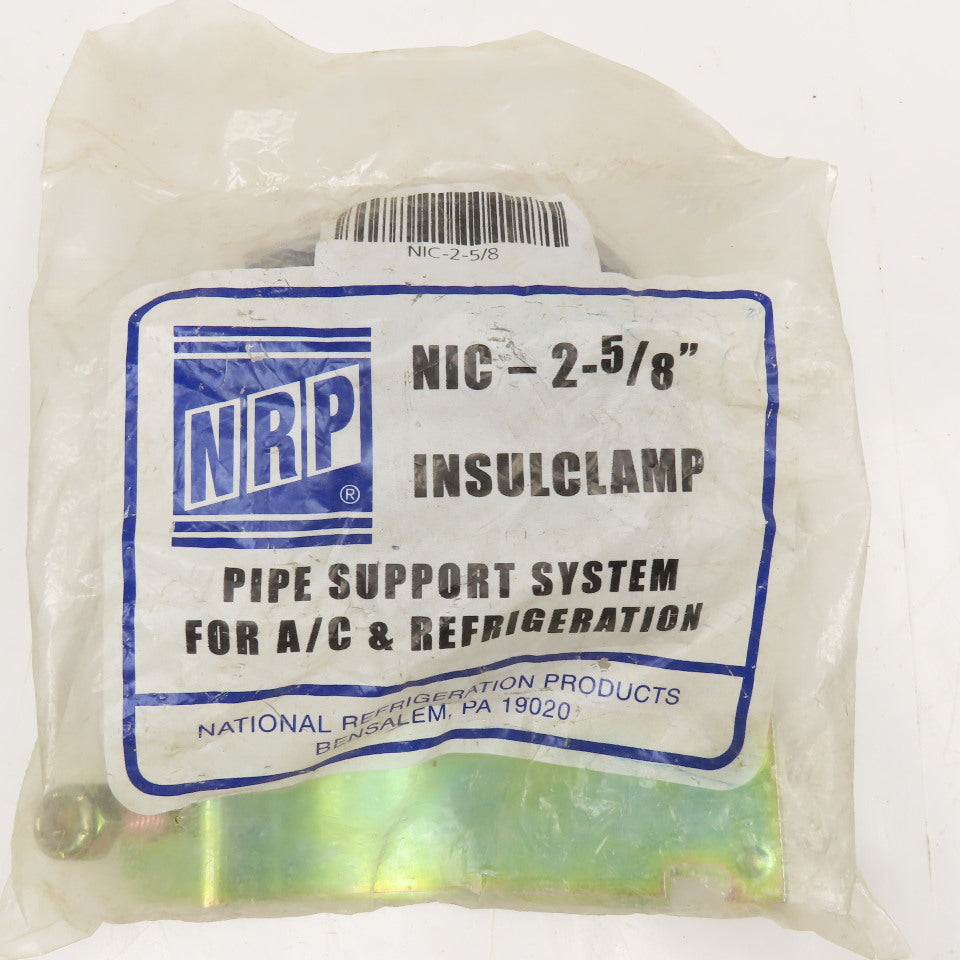 NRP NIC-2-5/8 Insulclamp 2-5/8" A/C Refrigerant Pipe Cushioned Support Clamp
