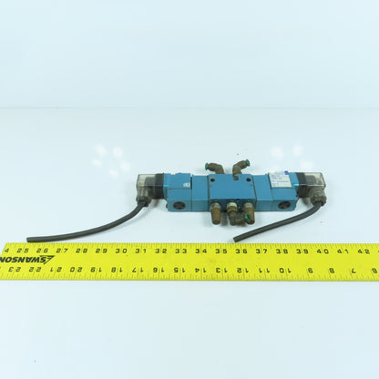 Mac 821C-PM-111JC-152 4/2 Way Double Solenoid Pneumatic Valve 150PSI 120V