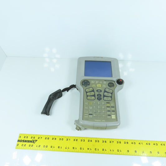 Yaskawa JZNC-XPP02B Yasnac XRC Robot Teach Pendant Broken (E-Stop)