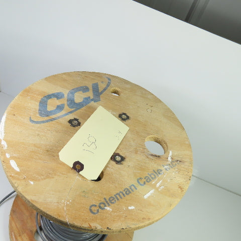 Coleman Inc CMR/CL3R/FPLR 18/4 Shielded Multiconductor Alarm Cable 130'