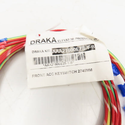 Draka Otis Elevator AAA21600EZ5-1-B 2/C With Ground Cable Harness 2745mm