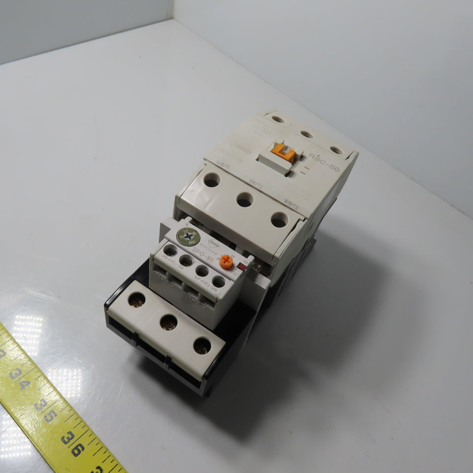 BENSHAW RSC-50 3 Pole Contactor 600V 30HP 120V Coil w/SPO-85 Overload Relay