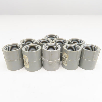 Carlon E942E 3/4" PVC Slip Fit x Threaded Electrical Conduit Adaptor Lot Of 10