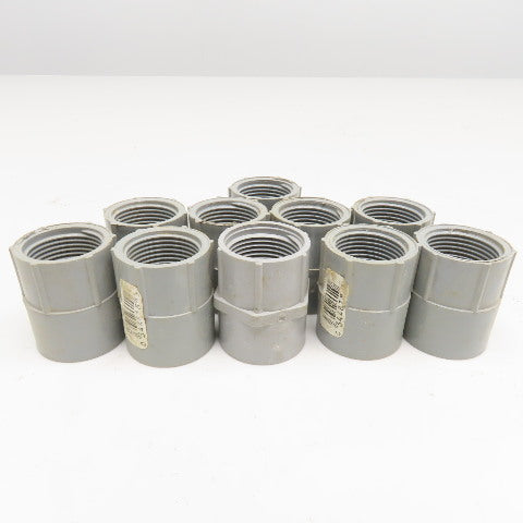 Carlon E942E 3/4" PVC Slip Fit x Threaded Electrical Conduit Adaptor Lot Of 10