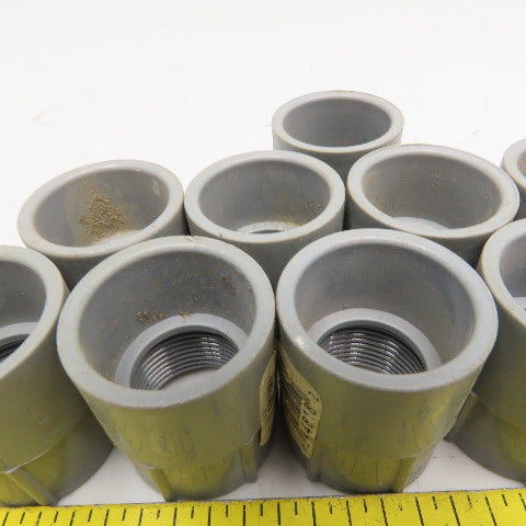 Carlon E942E 3/4" PVC Slip Fit x Threaded Electrical Conduit Adaptor Lot Of 10