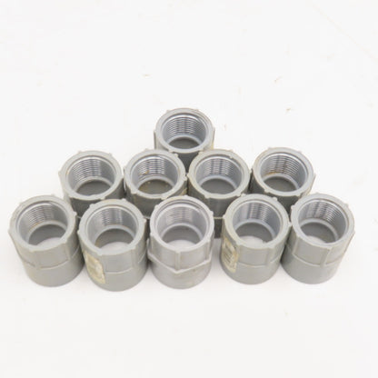 Carlon E942E 3/4" PVC Slip Fit x Threaded Electrical Conduit Adaptor Lot Of 10