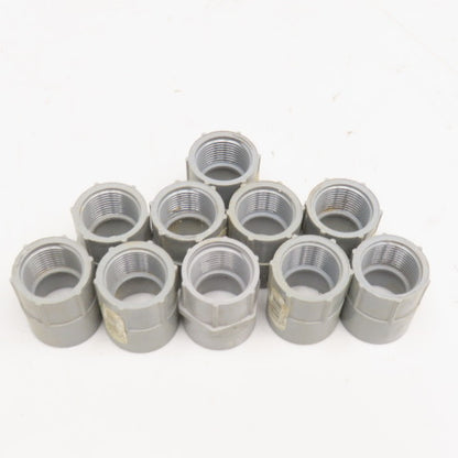 Carlon E942E 3/4" PVC Slip Fit x Threaded Electrical Conduit Adaptor Lot Of 10