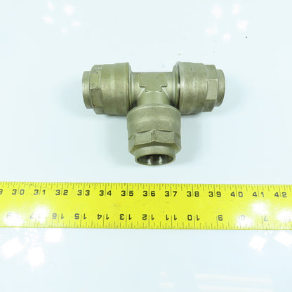 1-1/2" x 1-1/2" x 1-1/2" 3-Way Compression Brass Tee Female