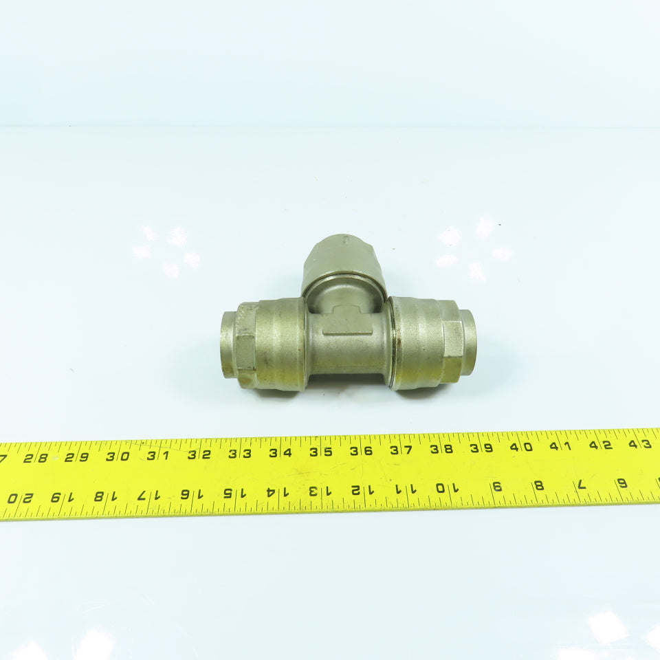 1-1/2" x 1-1/2" x 1-1/2" 3-Way Compression Brass Tee Female