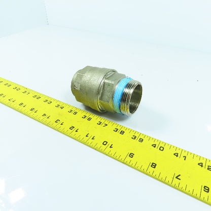 1-1/2" x 1-1/2" Compression Brass Coupling Female x Male