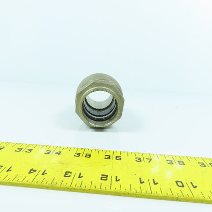 1-1/2" x 1-1/2" Compression Brass Coupling Female x Male