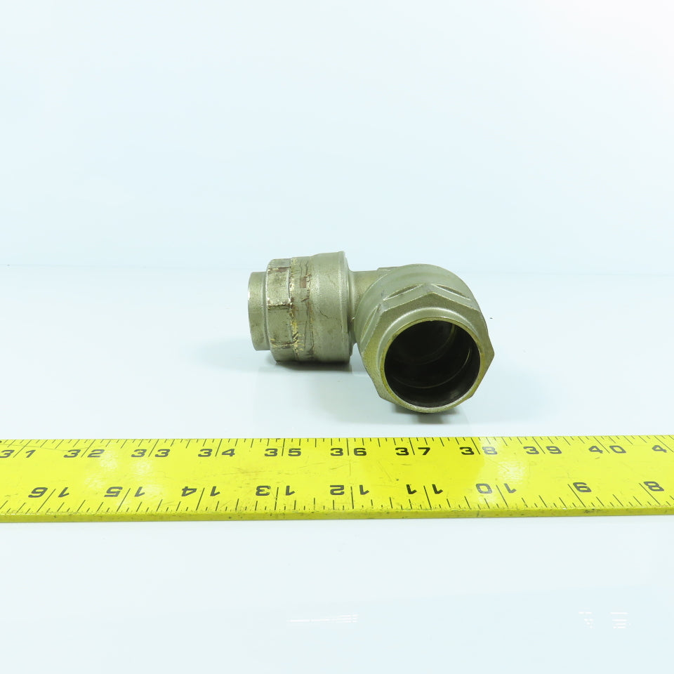 1-1/2" x 1-1/2" Compression Brass Elbow 90° Female x Female