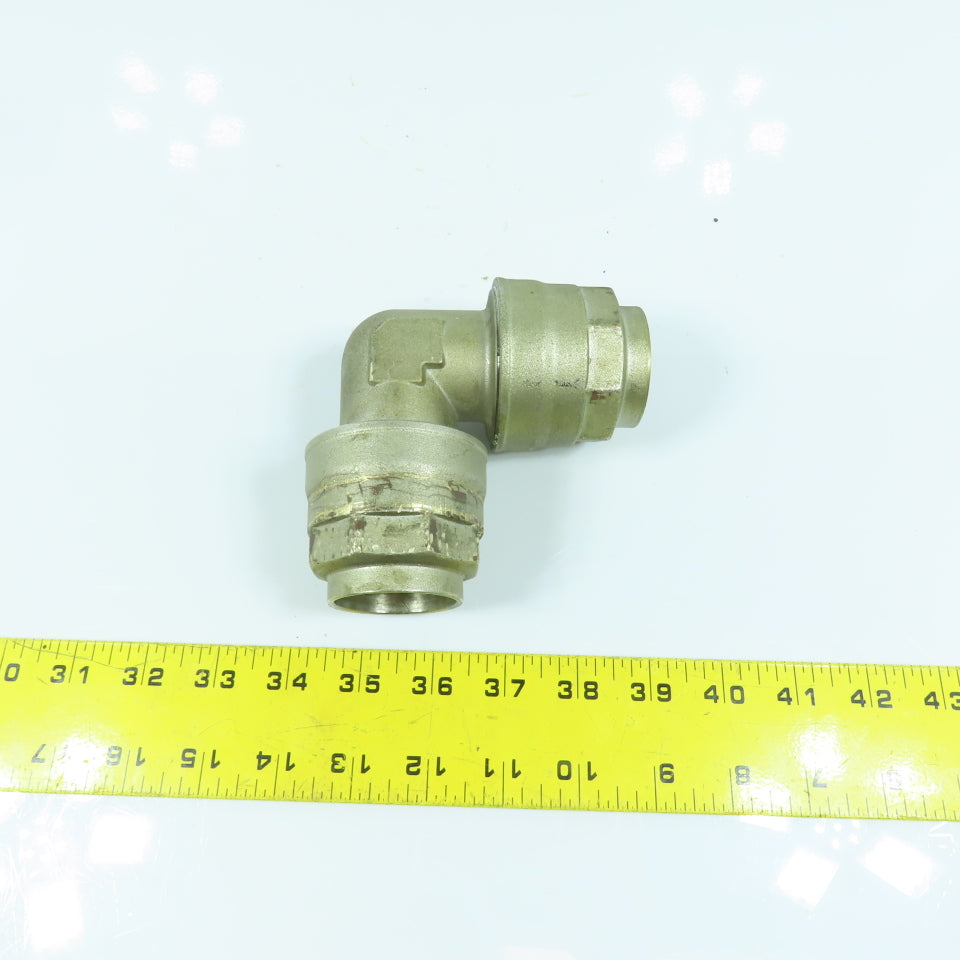 1-1/2" x 1-1/2" Compression Brass Elbow 90° Female x Female
