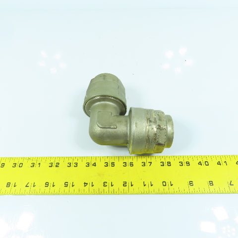 1-1/2" x 1-1/2" Compression Brass Elbow 90° Female x Female
