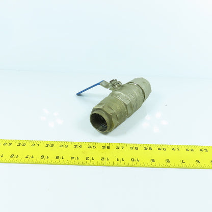 1-1/2" x 1-1/2" Compression Brass Ball Valve Female x Female