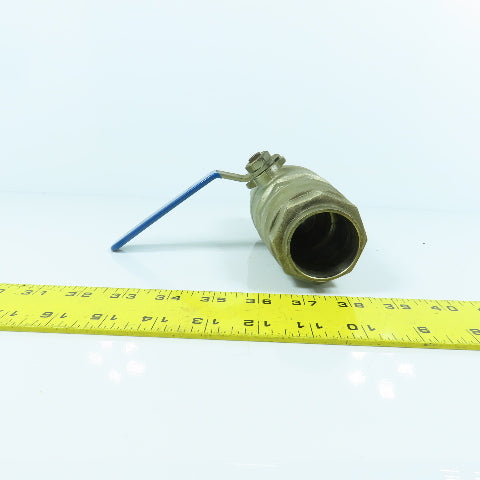 1-1/2" x 1-1/2" Compression Brass Ball Valve Female x Female